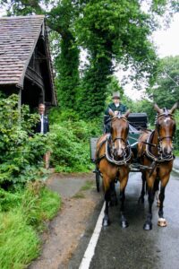 by the lych gate